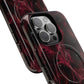 Pink Butterfly "Analog Haze" Tough Magnetic Phone Case — Retro Y2K Cherry Design