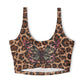 Leopard Print Sports Bra: Trendy Animal-Print Activewear
