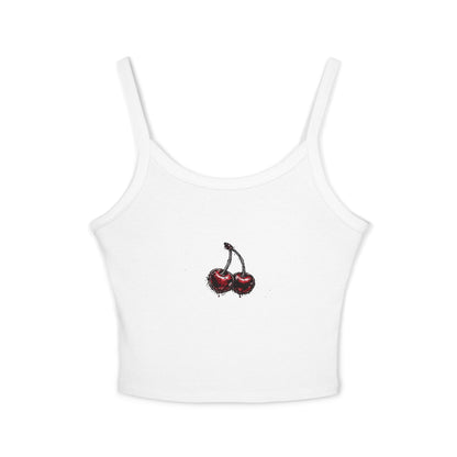 Cherry Graphic Crop Tank — #SWAG Spaghetti Strap Tank Top