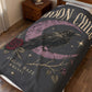 Moon Child Velveteen Blanket — Raven & Crescent Moon Plush Throw