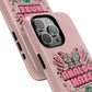 Pink Butterfly "Analog Haze" Tough Magnetic Phone Case — Retro Y2K Cherry Design