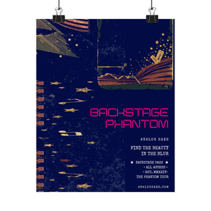 Backstage Phantom Matte Poster — Retro Concert Tour Art Print