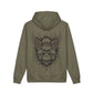 Skull Wings Hoodie: Gothic Back Graphic, Small Chest Emblem