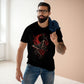 Gothic Moth & Rose Tee — Red Moon Horror Graphic T-Shirt