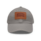Leather Patch Baseball Cap — Backstage Phantom