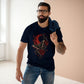Gothic Moth & Rose Tee — Red Moon Horror Graphic T-Shirt