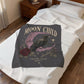 Moon Child Velveteen Blanket — Raven & Crescent Moon Plush Throw
