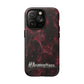 Pink Butterfly "Analog Haze" Tough Magnetic Phone Case — Retro Y2K Cherry Design