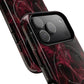 Pink Butterfly "Analog Haze" Tough Magnetic Phone Case — Retro Y2K Cherry Design
