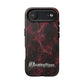 Pink Butterfly "Analog Haze" Tough Magnetic Phone Case — Retro Y2K Cherry Design