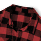 Night Creature Flannel Shirt — Gothic Raven Plaid Back Print