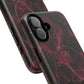 Pink Butterfly "Analog Haze" Tough Magnetic Phone Case — Retro Y2K Cherry Design