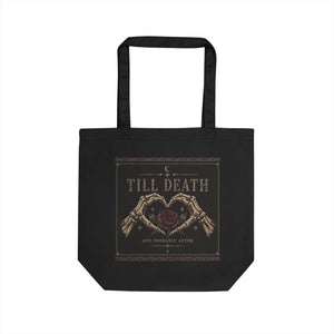 Celestial Moon & Roses Tote Bag — Boho Zodiac Eco Tote