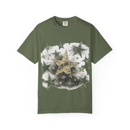 Starburst Graphic T-Shirt Vintage Stars Design