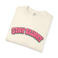 Stay Blurry Graphic T-Shirt — Retro Heart DJ Turntable Tee