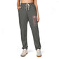 Embroidered Floral Script Sweatpants