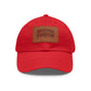 Leather Patch Baseball Cap — Backstage Phantom