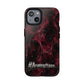 Pink Butterfly "Analog Haze" Tough Magnetic Phone Case — Retro Y2K Cherry Design