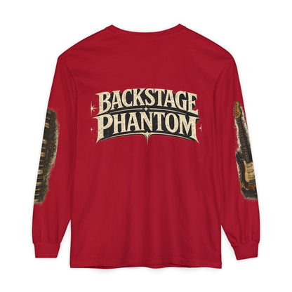 Backstage Phantom Long Sleeve Tee — Vintage Guitar & Keyboard Tour Shirt
