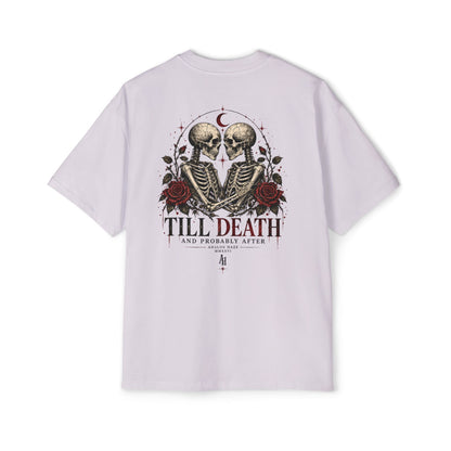Till Death Skeleton Couple Tee — Gothic Romantic Graphic Tee