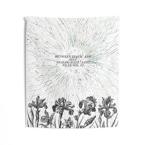 Floral Burst Tapestry: Between Static and Self Iris Art