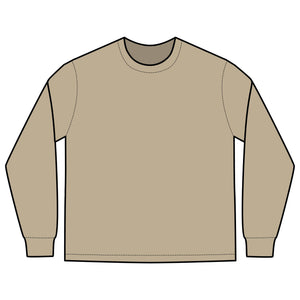 Long Sleeve Tee — 'Till Death' Vintage Rose Skull Back Graphic