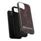 Pink Butterfly "Analog Haze" Tough Magnetic Phone Case — Retro Y2K Cherry Design