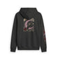 Moonchild Raven Zip Hoodie — Gothic Crescent Moon & Rose Zip-Up